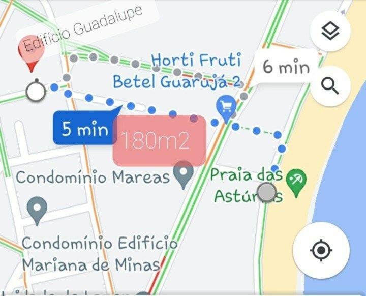Apto A Menos De 5 Minutos Da Praia Das Asturias! Guarujá Eksteriør bilde